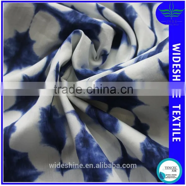 PRINTED Tencel Cotton Plainwoven Voile Fabric Fashionable Dress Pants Skirts Cloth photo-2