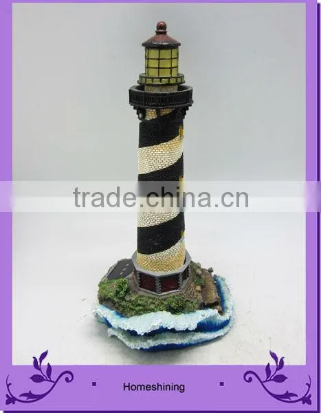 Polystone Solar Light Tower for Garden Ornament