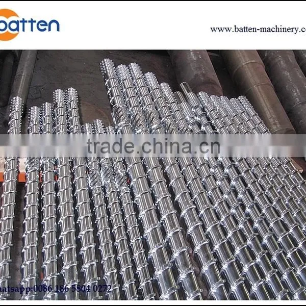 Bimetallic 38CrMoAla Single Extruder Bimetallic Screw and Barrel for Plastic Machine