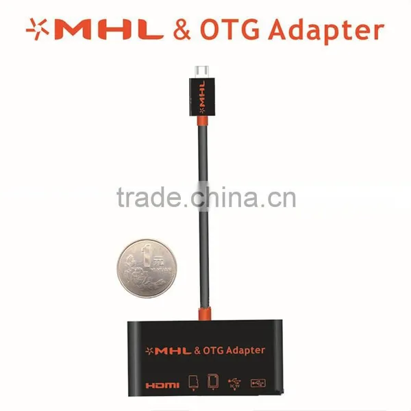 Micro USB OTG Sd Tf HUB Card Reader MHL to Hdm i Hdtv Adapter Connection Kit for Samsung Galaxy S5 S3 S4 Note2 Note3 Note4 photo-5