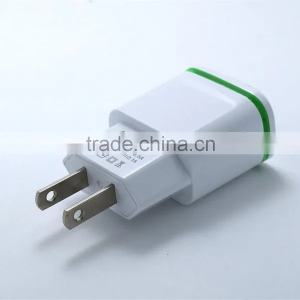 5V 2.1A +1A Universal Travel USB Charger Adapter Wall Charger Portable EU UK Plug Mobile Phone Smart Charger photo-3