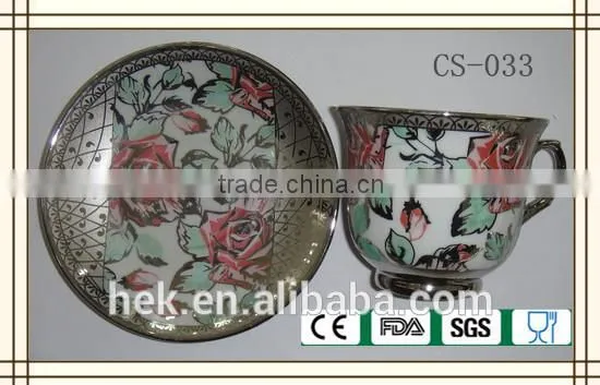 Ceramic Bone China Cup and Saucer photo-4