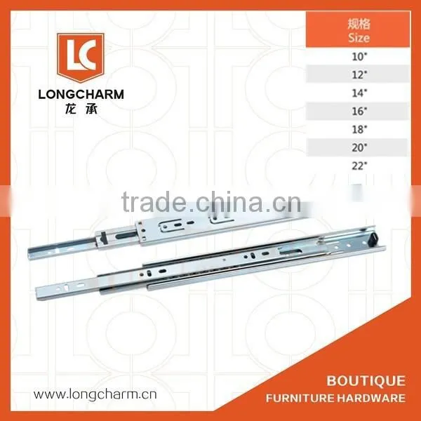 W45 Side Hanging Full Extension Ball Bearing Slide Drawer Slides Rails Bearings photo-5