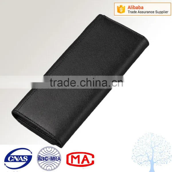 Classical Saffiano Leather Wallet With Metal Frame photo-4