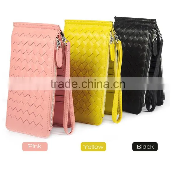 Genuine Leather Wallet Security Ladies Party Clutches Purse photo-2