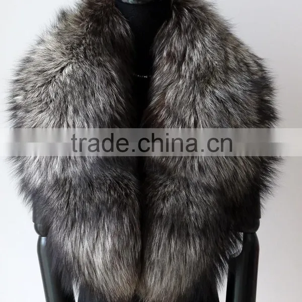 Real Fur Trim / Wholesale Raccoon Fur Trim / Detachable Raccoon Fur Collar