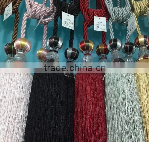 China Supplier Beaded Ball Polyester Tassel Manufacturer photo-3