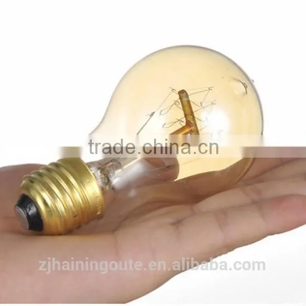 A19 Quad Loop Tungsten Shape E27/b22 Edison Filament Bulbs 40w/60w photo-2