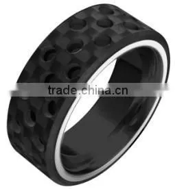Fashion Men Jewelry Gold Ring Tungsten Carbide Ring Titanium Ring photo-5