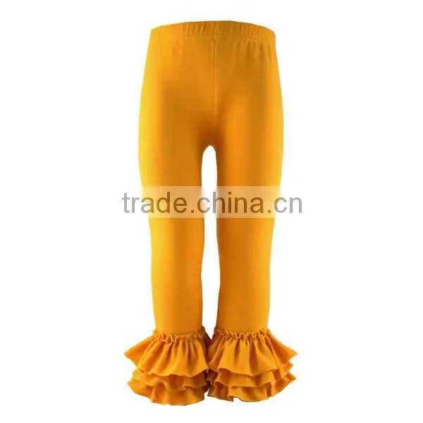 2016 Fall Boutique Girl Ruffled Pants Red Christmas Pants Wholesale Kids Ruffle Legging Baby Girl Ruffle Pants photo-2