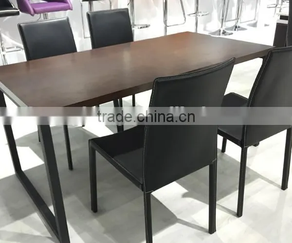 TB German Home Styles Arts & Crafts Black Walnut Wood Dining Table photo-5
