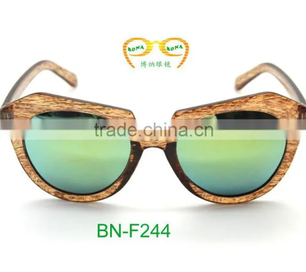 2015 High Quality Wooden Frame Mirroor Lens Sunglasses photo-4