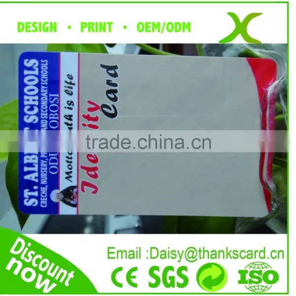 Free Design~~~!!! Identify Card/plastic Identify Card/ School Identify Card