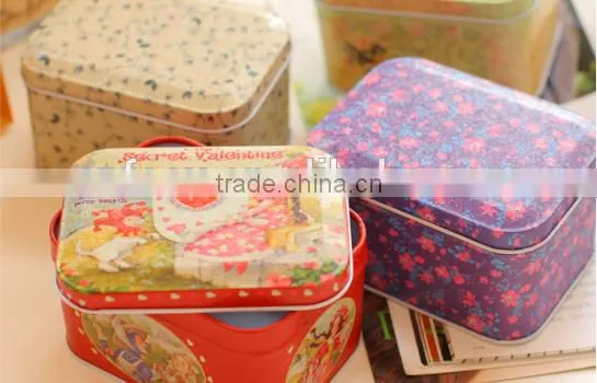 Lovely Design Cartoon Square Metal Candy Gift Box photo-4