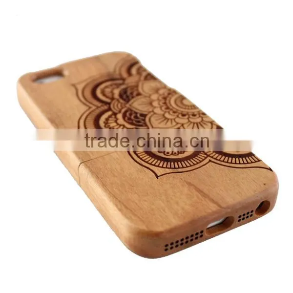 OEM Custom Laser Design Wood Cell Phones Cases for i6 /i6s/i6 Plus photo-4