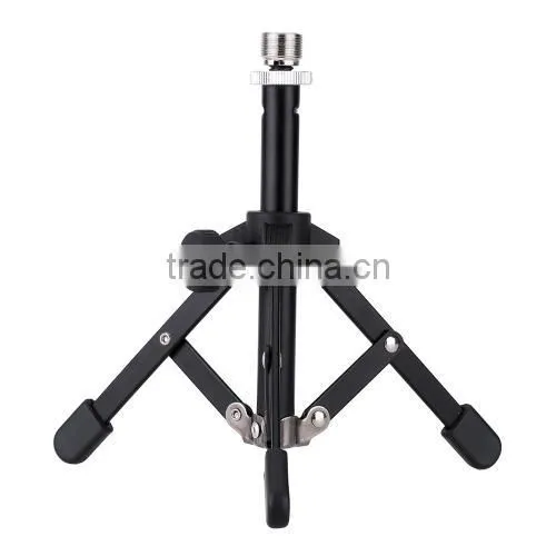 Mini Foldable Desktop Tabletop Tripod Microphone Mic Stand Holder photo-4