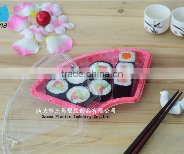 SM5-3101 PS Tray and BOPS Lid Plastic Sushi Boxes photo-3
