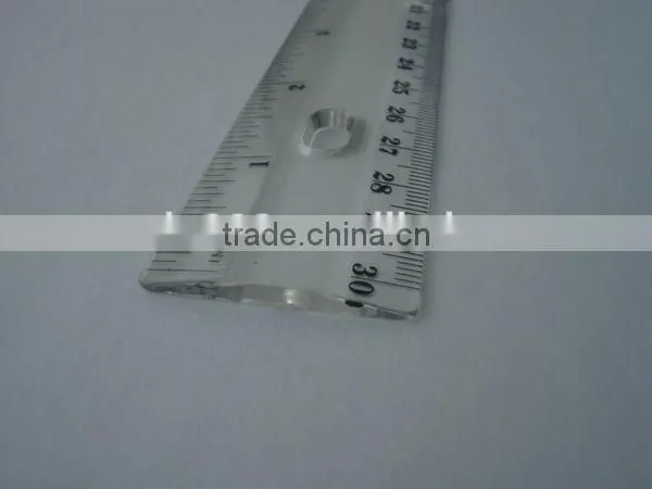 High Quality Transparent 30cm Unfolding Plastic Ruler for School and Office photo-4