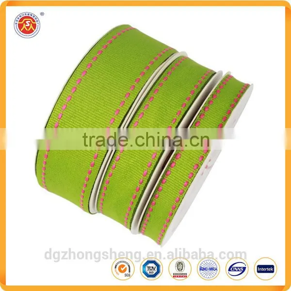 2016 Custom Wholesale 3 Inch Ribbon Grosgrain Striped Grosgrain Ribbons photo-2