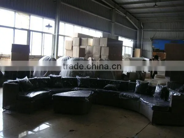 New Design Wicker Half Moon Sofa Group photo-2