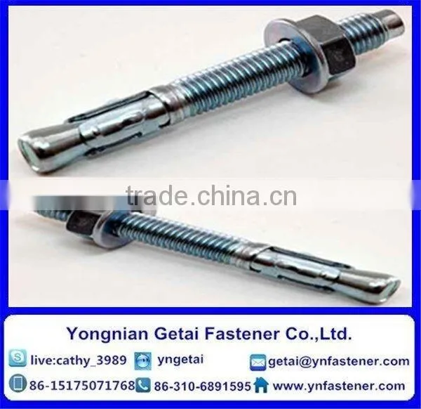Hot Supplied M8*95 Wedge Anchor Silver White Zinc-plated Carbon Steel With Nut and Washer photo-6