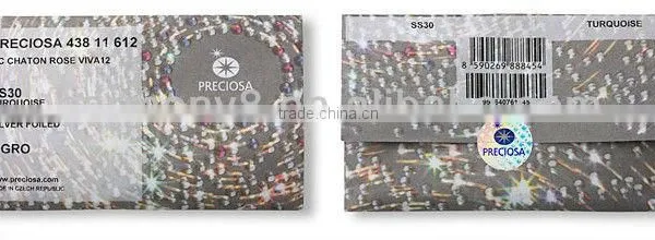 Original PRECIOSA Flat Back Stone Hotfix in Jet,MC Baguette FB, ART.438 26 210 photo-2