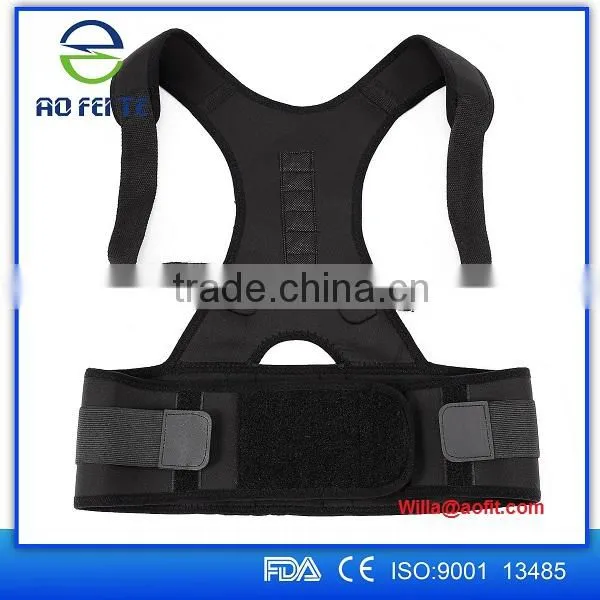 2016 Custom Hot Selling Posture Corrector, Magnetic Orthopedic Back Posture Support Brace photo-2