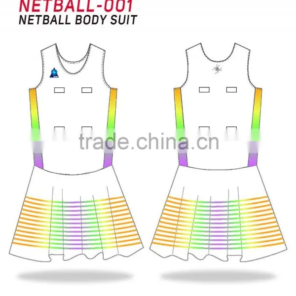 SPIDERSPORTS Cheap Wholesale Custom Sublimation Sport Netball Uniforms