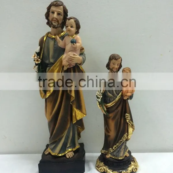 2016 Factory Jesus Polyresin the Father and Son Religious Statue Baby Jesus Figurine photo-2