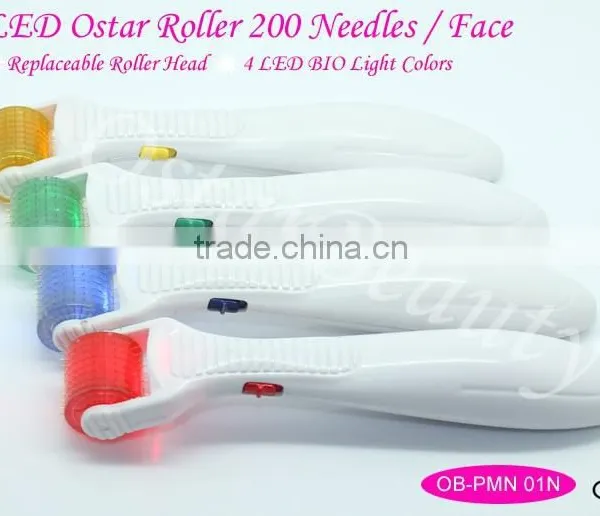 Photon Derma Roller With Titanium Needle and 4 Colors LED Gene Biology Light photo-2