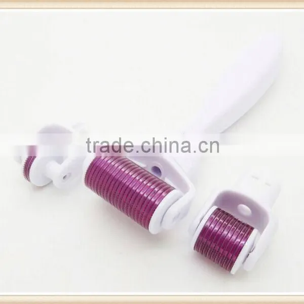 Changeable Heads China Wholesale HIgh Quality Medical Grade Derma Roller 3 in 1 Needles Derma Roller192,600,1200pins photo-3