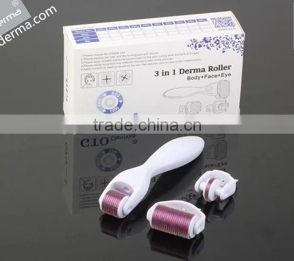 GTO Brand 3 in 1 Body Face Eye Derma Roller CE Approved photo-4