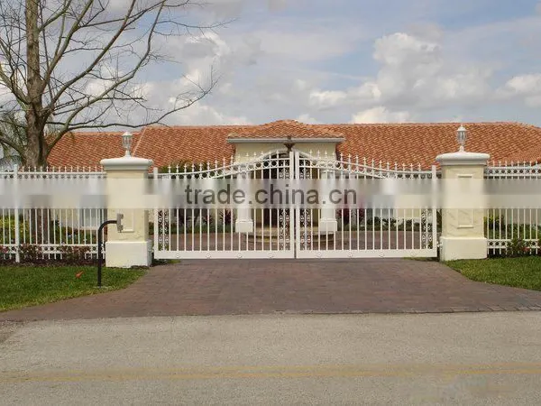 Aluminum/ Wrought Iron/galvanized Powder Coated Steel/Iron/ Useful Steel Outdoor Garden Gates photo-4