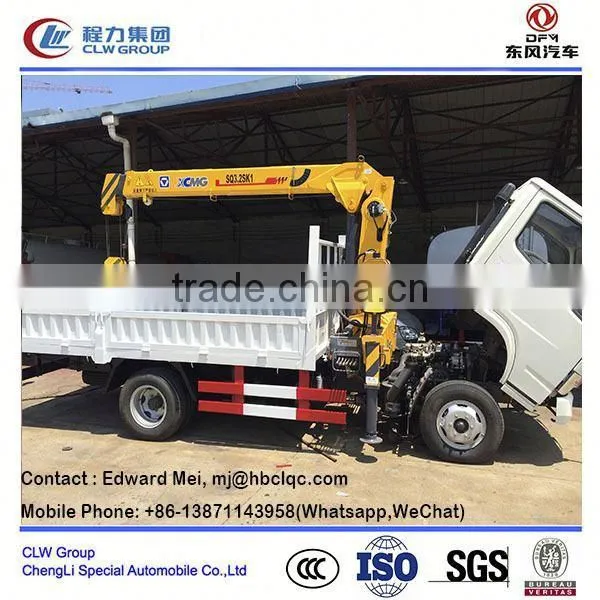 Dongfeng 4*2 4*4 Type 95 Hp Truck Mouted Crane Crane Low Bed Semi-trailer photo-4