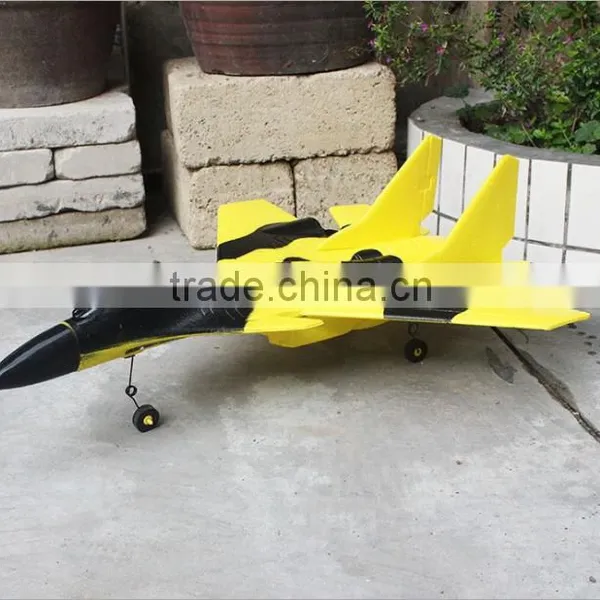 2.4GHZ Wireless Radio Control Model Airplane, SU27/J15 Stunt Flying Aircraft, RC Toy Fighter For Kids photo-2