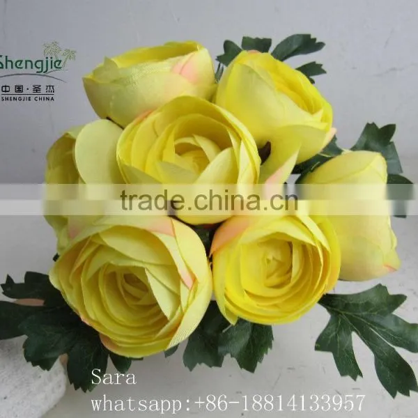 Decorative Seven Heads Flowers , Rose Making for Wedding, Fake Rose Table Centerpieces photo-3