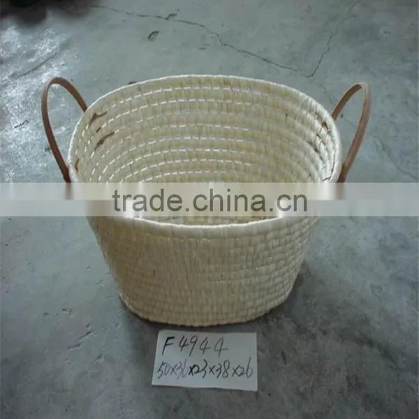Linyi County Lucky Weave Crafts Dried Corn Husks Knitting Gift Basket photo-3