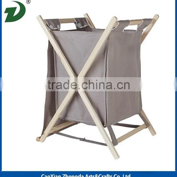 2017 New Design High Quality Wholesale Walnut Wood Laundry Basket photo-6
