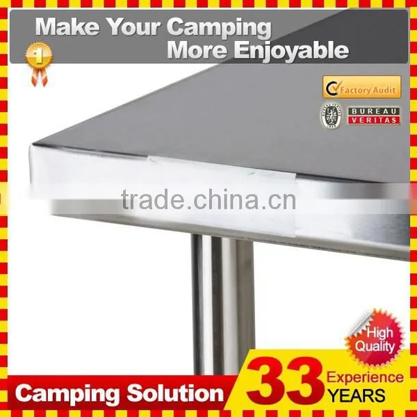 Stainless Steel Work Table With Wheels and Storage photo-3