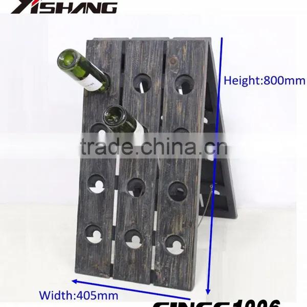 Unique Ideas Antique Wooden Beer Rack Display Shelf photo-2
