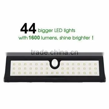 Wholesale 44 LED Motion Sensor Lights Garden Lighting Solar Led Lantern Wall Yard Path Garden Lighting photo-4