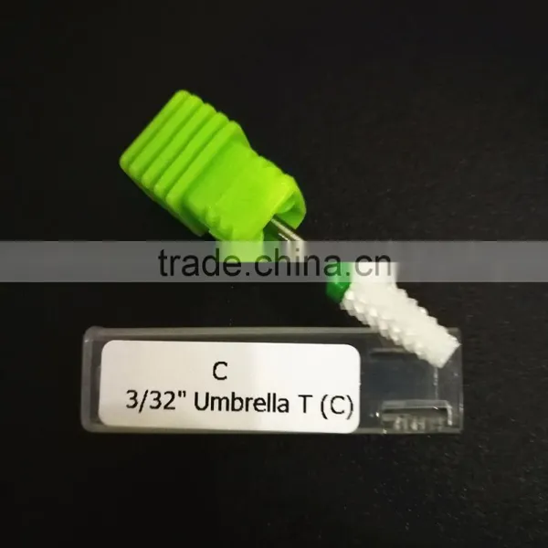 Coarse White Ceramic Nail Drill Bit- Large Tapered Bits photo-2