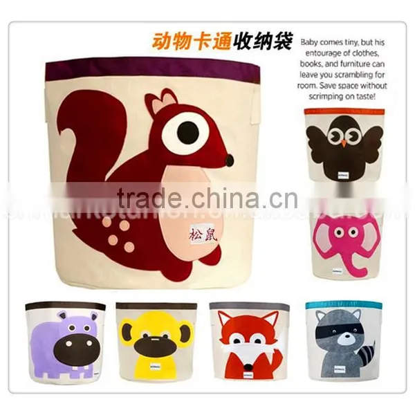 Hot Sale Fabric Storage Basket With Lovely Animual Printing ,you Can Put Toys ,dirty Clothes and so on as Sundiries Storage Bag photo-2