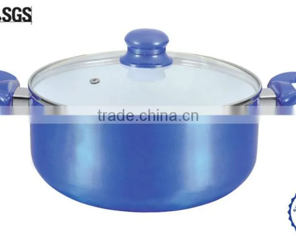 9pcs Cookware in Aluminum With White Ceramic Nonstick Coating photo-3