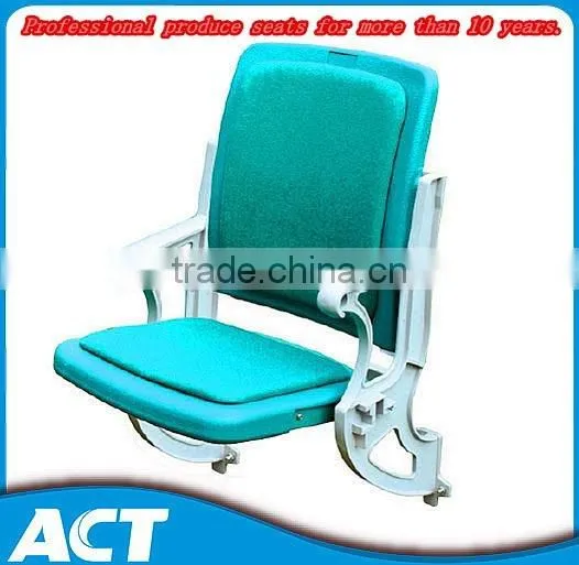 HDPE Wall Mounting Plastic Folding Stadium Chair With Aluminum Leg photo-2