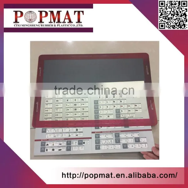 Pvc Window Counter Mat With Window for Interchangeable Inserts Rubber Pad photo-2