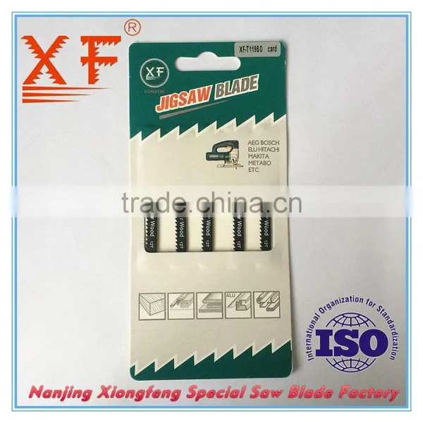 XF-T119B TCT Tungsten Carbide T-shank Jig Saw Blade for Wood Cutting photo-4