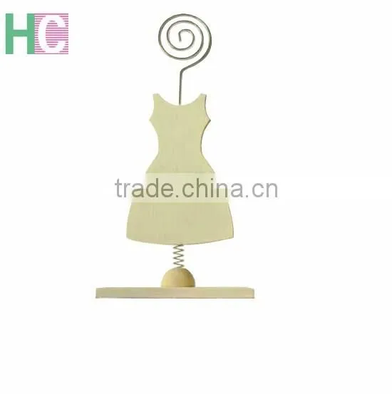 Metal With Wooden Base Memo Clip Type, Metal Card Holder Clips photo-4