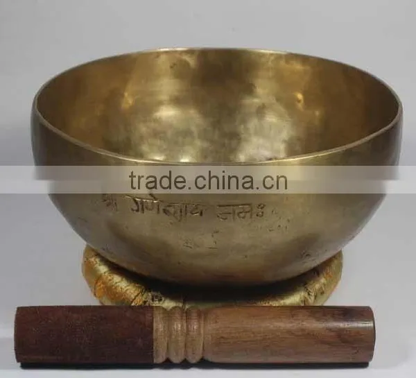 Lord Shiva Pin Hand Carved 7 Metal With Mantras Singing Bowl photo-3