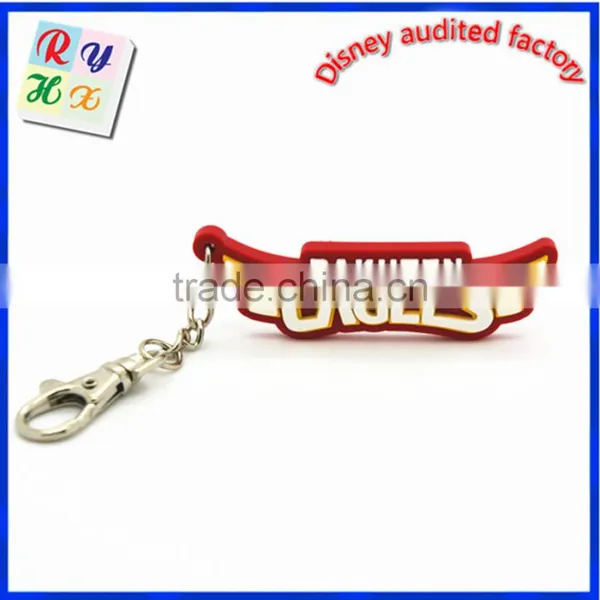 2017 Hot New Products Promotional Cheap Silicone Cartoon Keyrings Wholesale photo-3